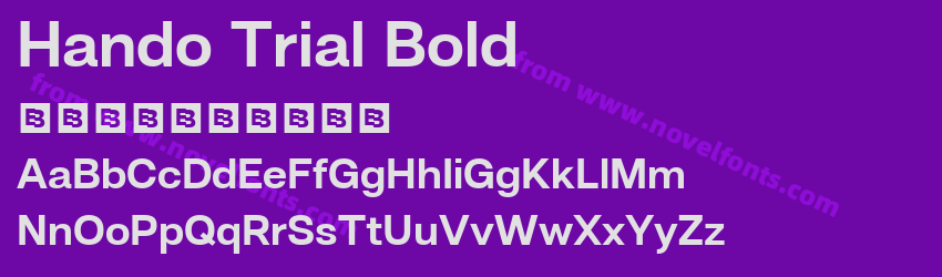 Hando Trial BoldPreview Hando Trial BoldPreview