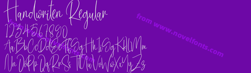 Handwriten RegularPreview Handwriten RegularPreview