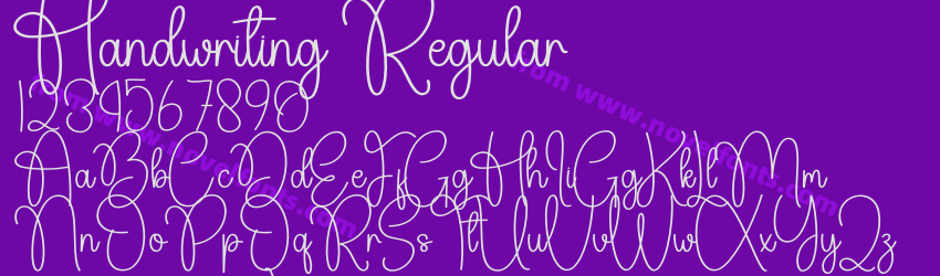 Handwriting RegularPreview Handwriting RegularPreview