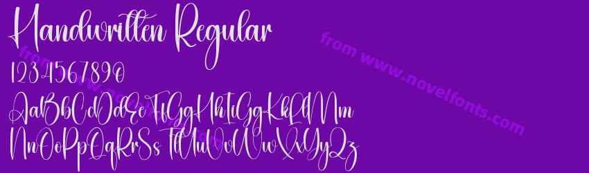 Handwritten RegularPreview Handwritten RegularPreview