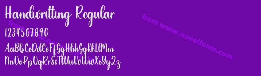Handwritting RegularPreview Handwritting RegularPreview