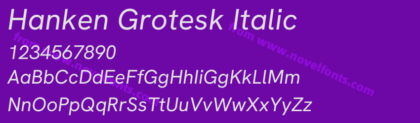 Hanken Grotesk ItalicPreview Hanken Grotesk ItalicPreview