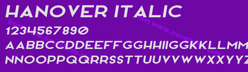 Hanover ItalicPreview Hanover ItalicPreview