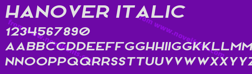 Hanover ItalicPreview Hanover ItalicPreview