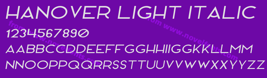 Hanover Light ItalicPreview Hanover Light ItalicPreview