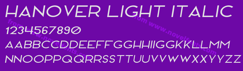 Hanover Light ItalicPreview Hanover Light ItalicPreview