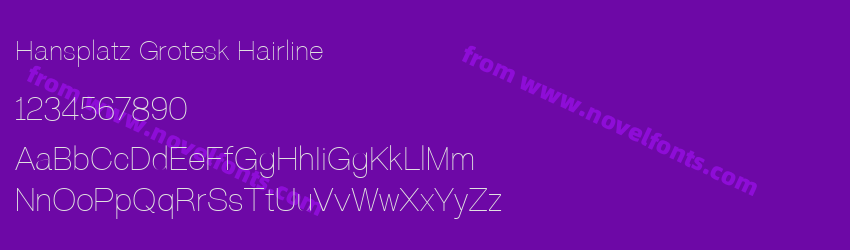 Hansplatz Grotesk HairlinePreview Hansplatz Grotesk HairlinePreview
