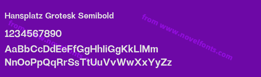 Hansplatz Grotesk SemiboldPreview Hansplatz Grotesk SemiboldPreview