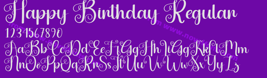 Happy Birthday RegularPreview Happy Birthday RegularPreview