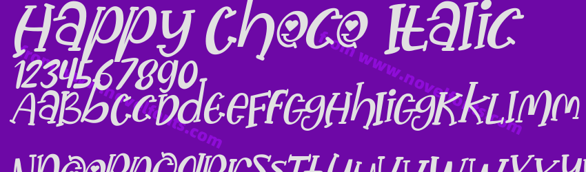 Happy Choco ItalicPreview Happy Choco ItalicPreview