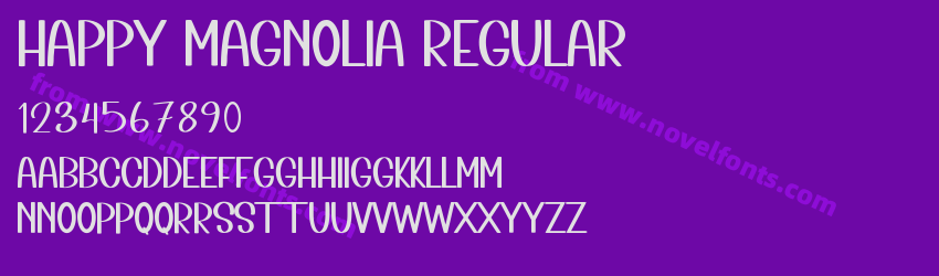 Happy Magnolia RegularPreview Happy Magnolia RegularPreview