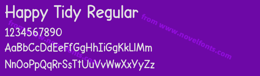 Happy Tidy RegularPreview Happy Tidy RegularPreview