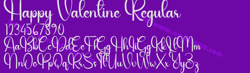 Happy Valentine RegularPreview Happy Valentine RegularPreview