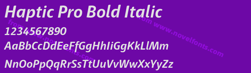 Haptic Pro Bold ItalicPreview Haptic Pro Bold ItalicPreview