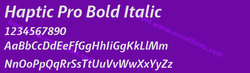 Haptic Pro Bold ItalicPreview Haptic Pro Bold ItalicPreview