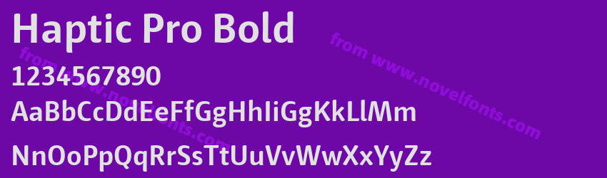 Haptic Pro BoldPreview Haptic Pro BoldPreview