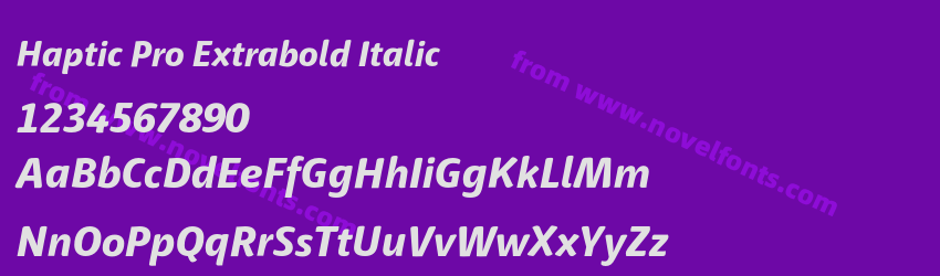 Haptic Pro Extrabold ItalicPreview Haptic Pro Extrabold ItalicPreview