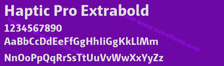 Haptic Pro ExtraboldPreview Haptic Pro ExtraboldPreview