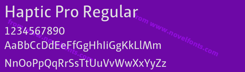 Haptic Pro RegularPreview Haptic Pro RegularPreview