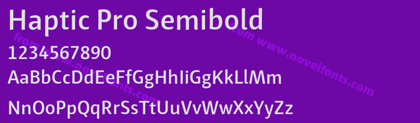 Haptic Pro SemiboldPreview Haptic Pro SemiboldPreview