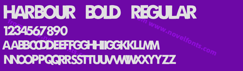 Harbour Bold RegularPreview Harbour Bold RegularPreview
