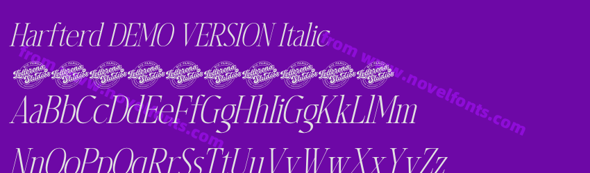 Harfterd DEMO VERSION ItalicPreview Harfterd DEMO VERSION ItalicPreview