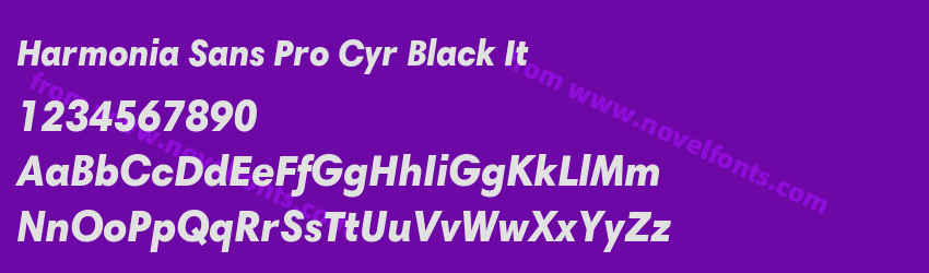Harmonia Sans Pro Cyr Black ItPreview Harmonia Sans Pro Cyr Black ItPreview