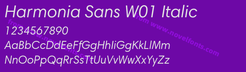 Harmonia Sans W01 ItalicPreview Harmonia Sans W01 ItalicPreview
