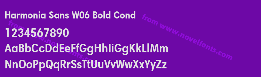Harmonia Sans W06 Bold CondPreview Harmonia Sans W06 Bold CondPreview