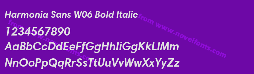 Harmonia Sans W06 Bold ItalicPreview Harmonia Sans W06 Bold ItalicPreview