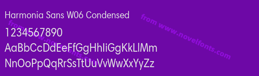 Harmonia Sans W06 CondensedPreview Harmonia Sans W06 CondensedPreview