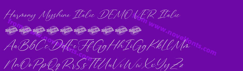 Harmony Myshine Italic DEMO VER ItalicPreview Harmony Myshine Italic DEMO VER ItalicPreview