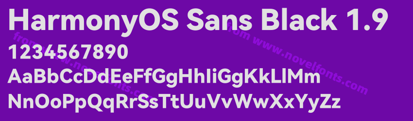 HarmonyOS Sans Black 1.9Preview HarmonyOS Sans Black 1.9Preview