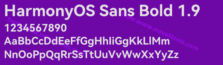 HarmonyOS Sans Bold 1.9Preview HarmonyOS Sans Bold 1.9Preview