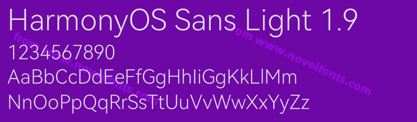 HarmonyOS Sans Light 1.9Preview HarmonyOS Sans Light 1.9Preview