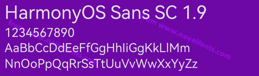 HarmonyOS Sans SC 1.9Preview HarmonyOS Sans SC 1.9Preview
