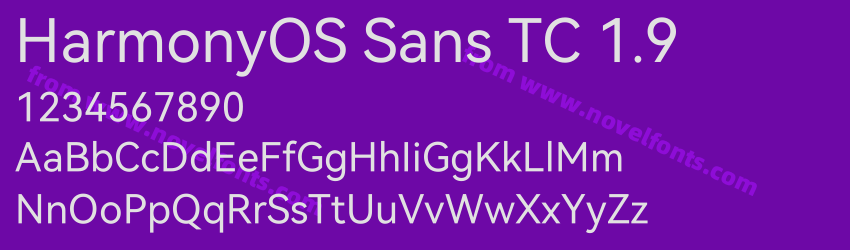 HarmonyOS Sans TC 1.9Preview HarmonyOS Sans TC 1.9Preview
