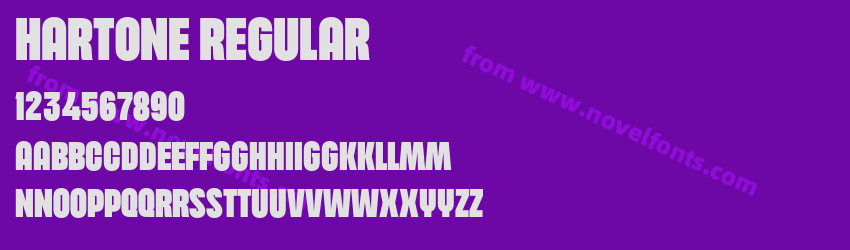 Hartone RegularPreview Hartone RegularPreview