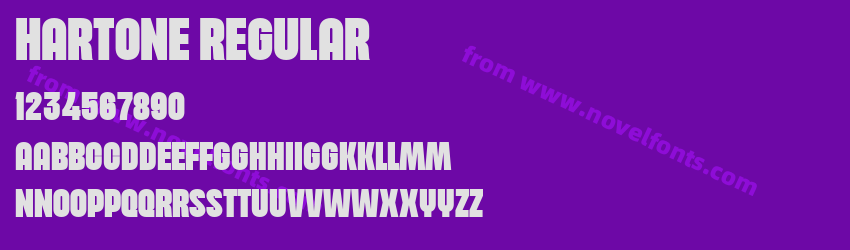 Hartone RegularPreview Hartone RegularPreview