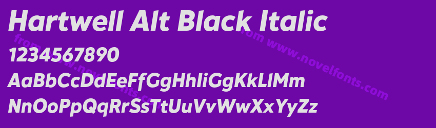 Hartwell Alt Black ItalicPreview Hartwell Alt Black ItalicPreview