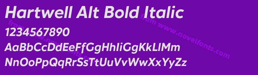 Hartwell Alt Bold ItalicPreview Hartwell Alt Bold ItalicPreview