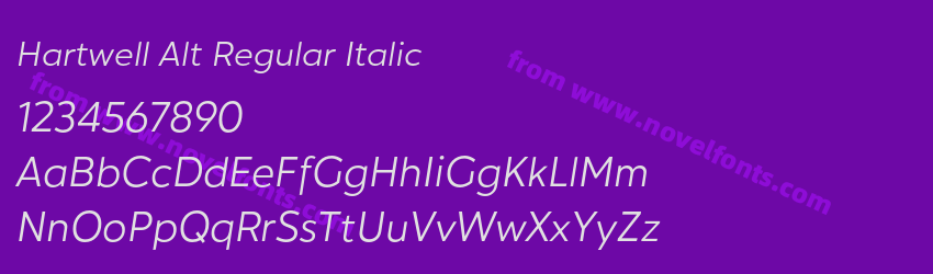 Hartwell Alt Regular ItalicPreview Hartwell Alt Regular ItalicPreview