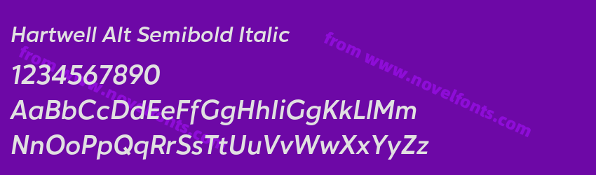 Hartwell Alt Semibold ItalicPreview Hartwell Alt Semibold ItalicPreview