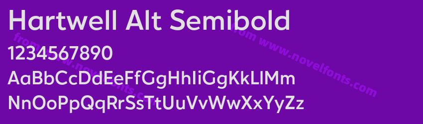 Hartwell Alt SemiboldPreview Hartwell Alt SemiboldPreview