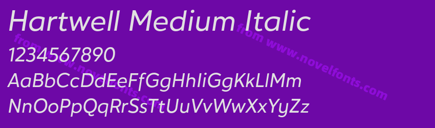Hartwell Medium ItalicPreview Hartwell Medium ItalicPreview