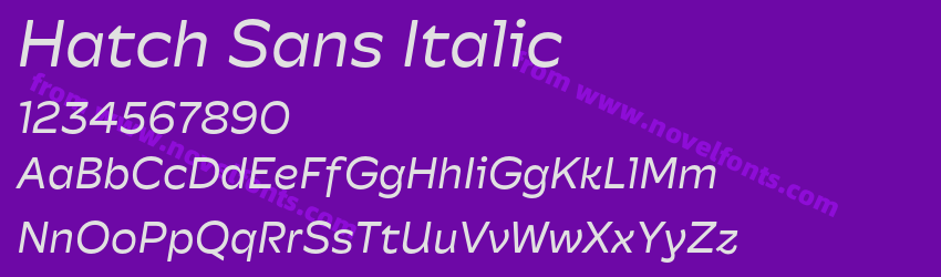 Hatch Sans ItalicPreview Hatch Sans ItalicPreview