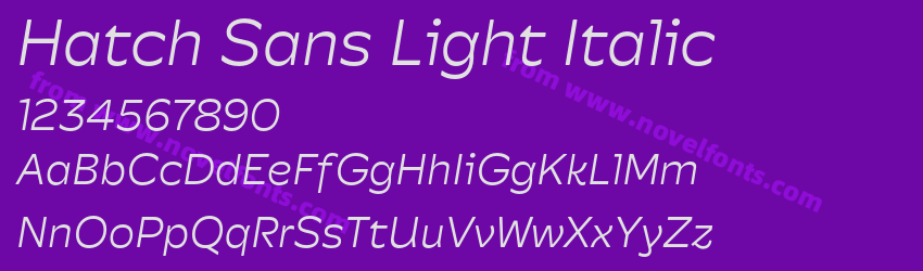 Hatch Sans Light ItalicPreview Hatch Sans Light ItalicPreview