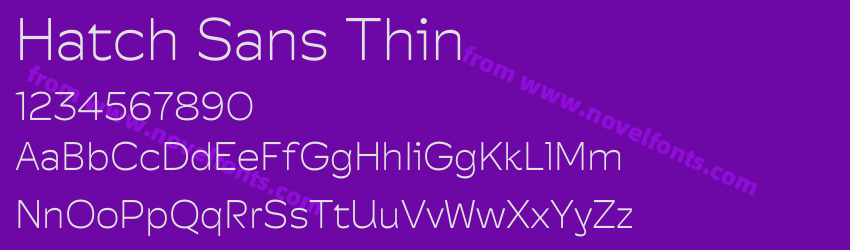 Hatch Sans ThinPreview Hatch Sans ThinPreview
