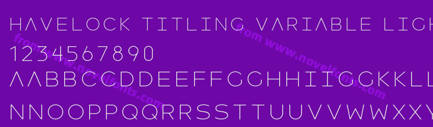 Havelock Titling Variable LightPreview Havelock Titling Variable LightPreview