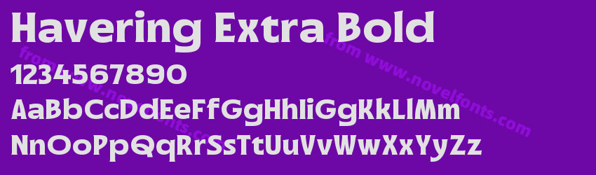 Havering Extra BoldPreview Havering Extra BoldPreview